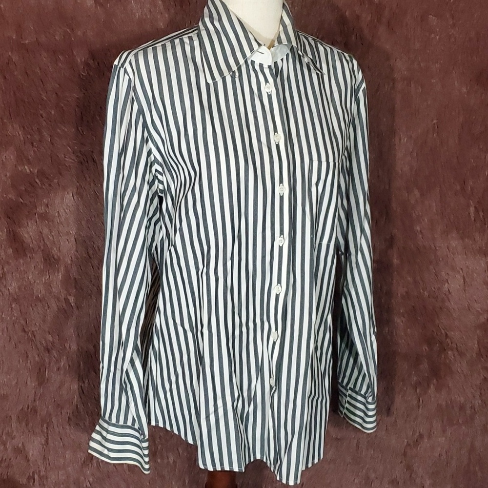 Anne Klein Stripe Blouse